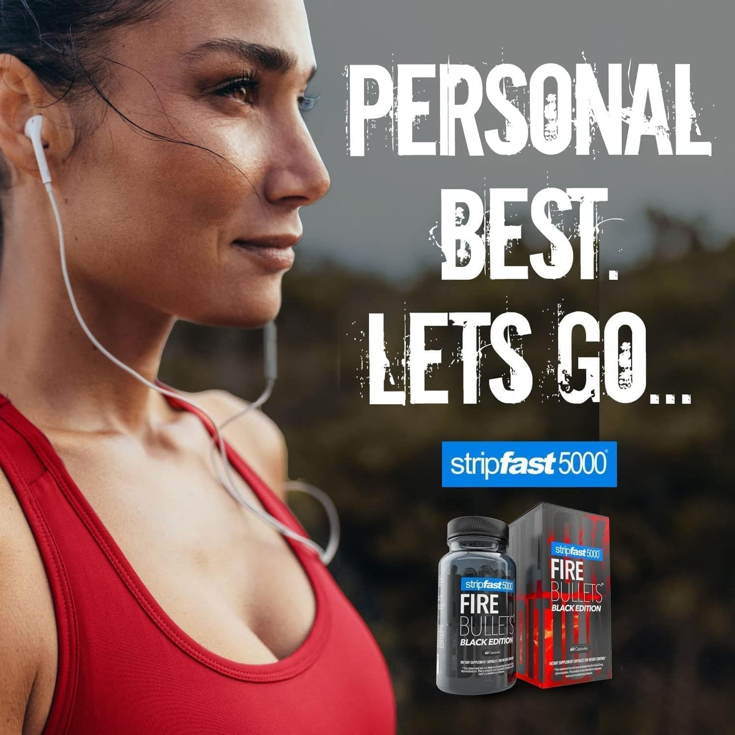 stripfast5000 Fire Bullets Black Edition Max Strength for Women and Men - Pack of 1