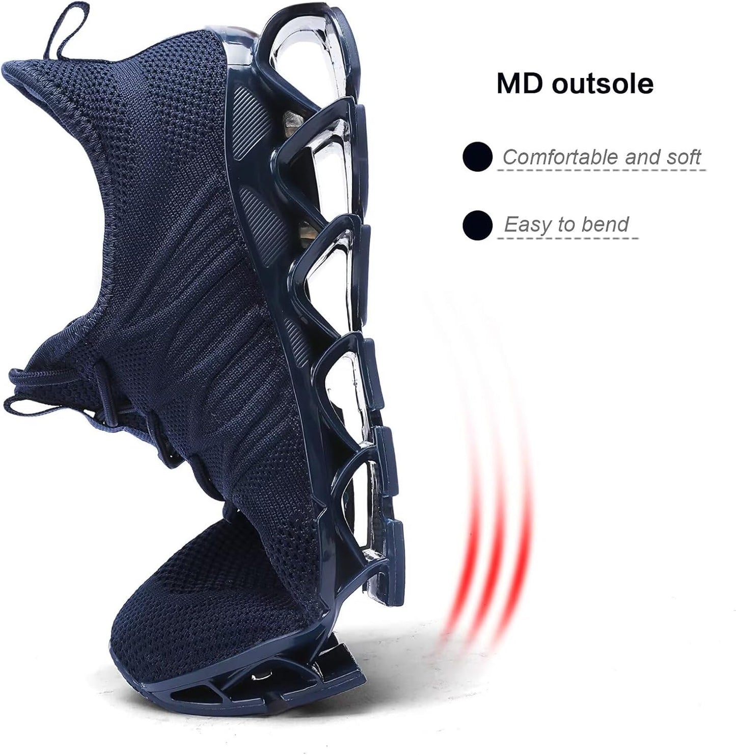 Mens Slip on Walking Running Shoes Blade Tennis Casual Fashion Sneakers Comfort Non Slip Work Sport Athletic Trainer