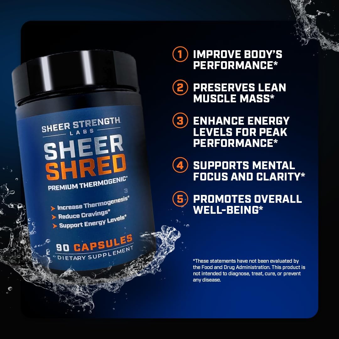 Thermogenic Capsaicin & L-Carnitine Premium Supplement for Men, Jitter-Free Blend of Capsaicin, Rauwolscine, Forskohlii, L-Carnitine & L-Theanine Supplement - 30SV