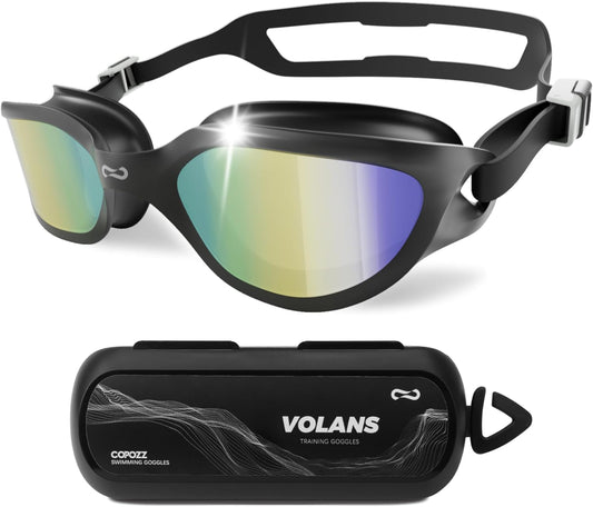 COPOZZ Swim Goggles Adult Women, Swimming Goggles for Women & Men, Anti-Fog No Leaking UV Protection for Adult