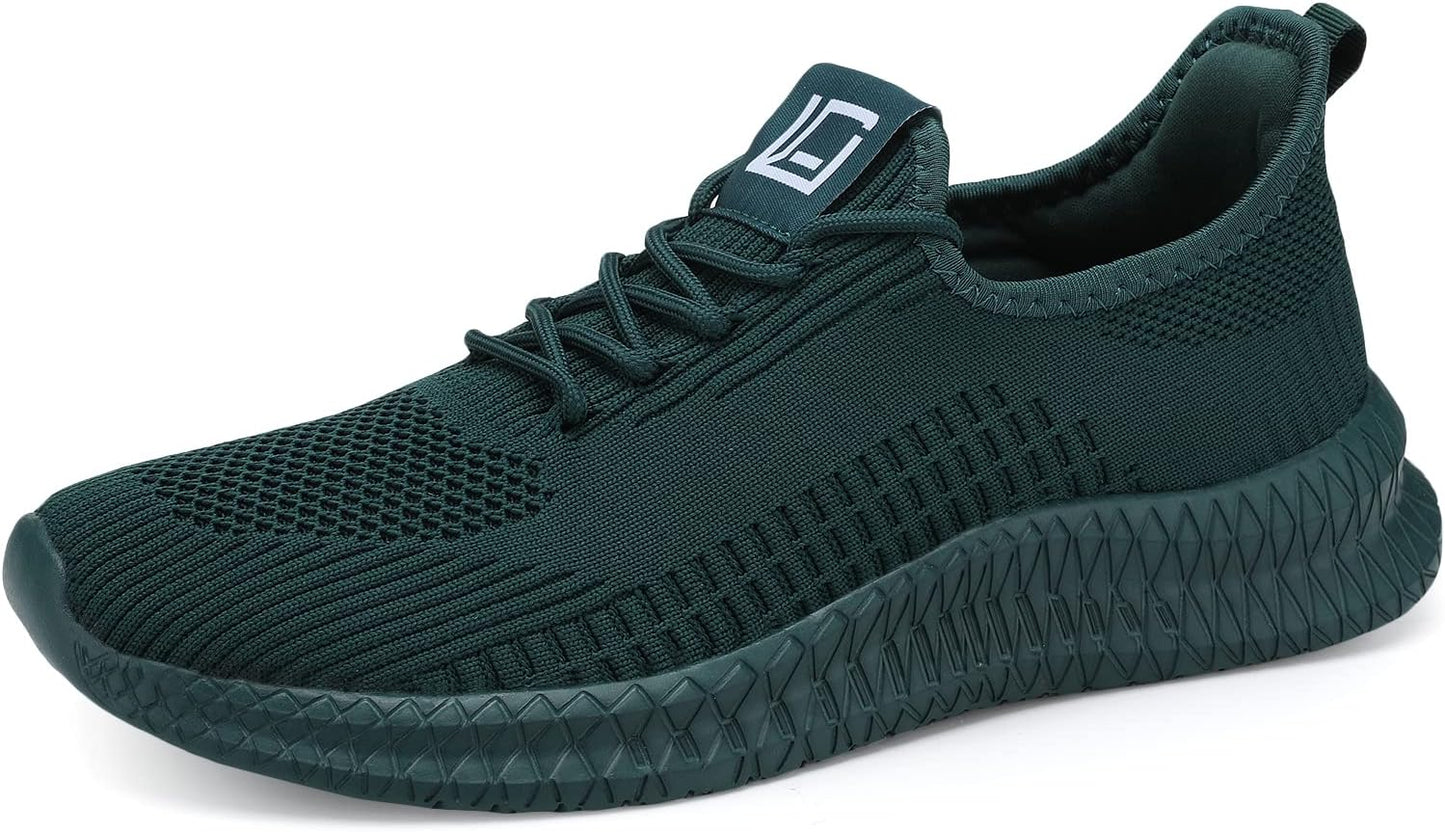 LCGJR Men's Running Shoes Ultra Lightweight Breathable Comfortable Walking Shoes Casual Fashion Sneakers Mesh Workout Shoes