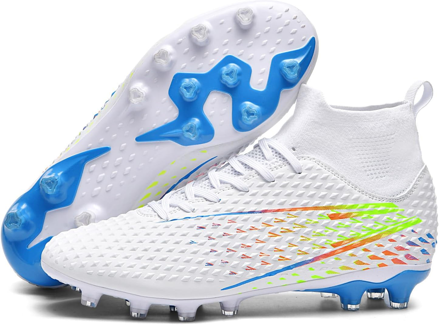 Mens Soccer Cleats Womens Indoor Soccer Shoes Wide Baseball Turf Shoes Adult Youth Rugby Shoes Big Boys Small Spikes AG TF Football Boots