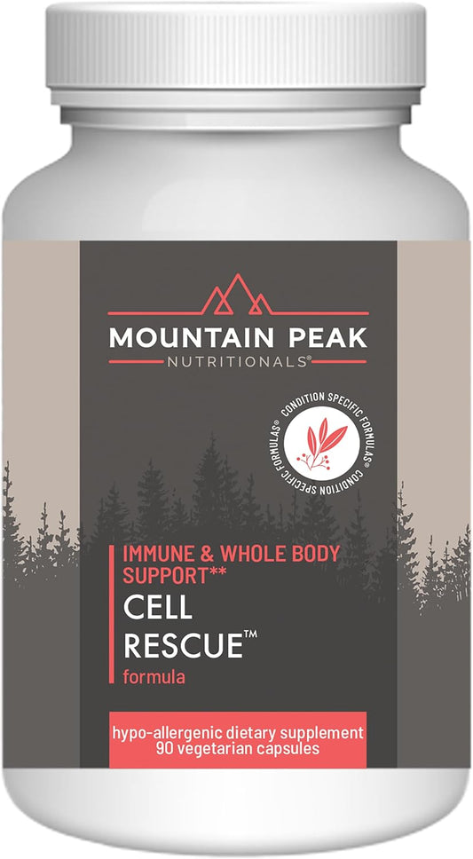 Mountain Peak Nutritionals Cell Rescue - Antioxidant Immune Support Supplement with Turmeric, Ginger Root, and Bromelain - Supports Intestinal Health & Whole Body (90 Capsules)