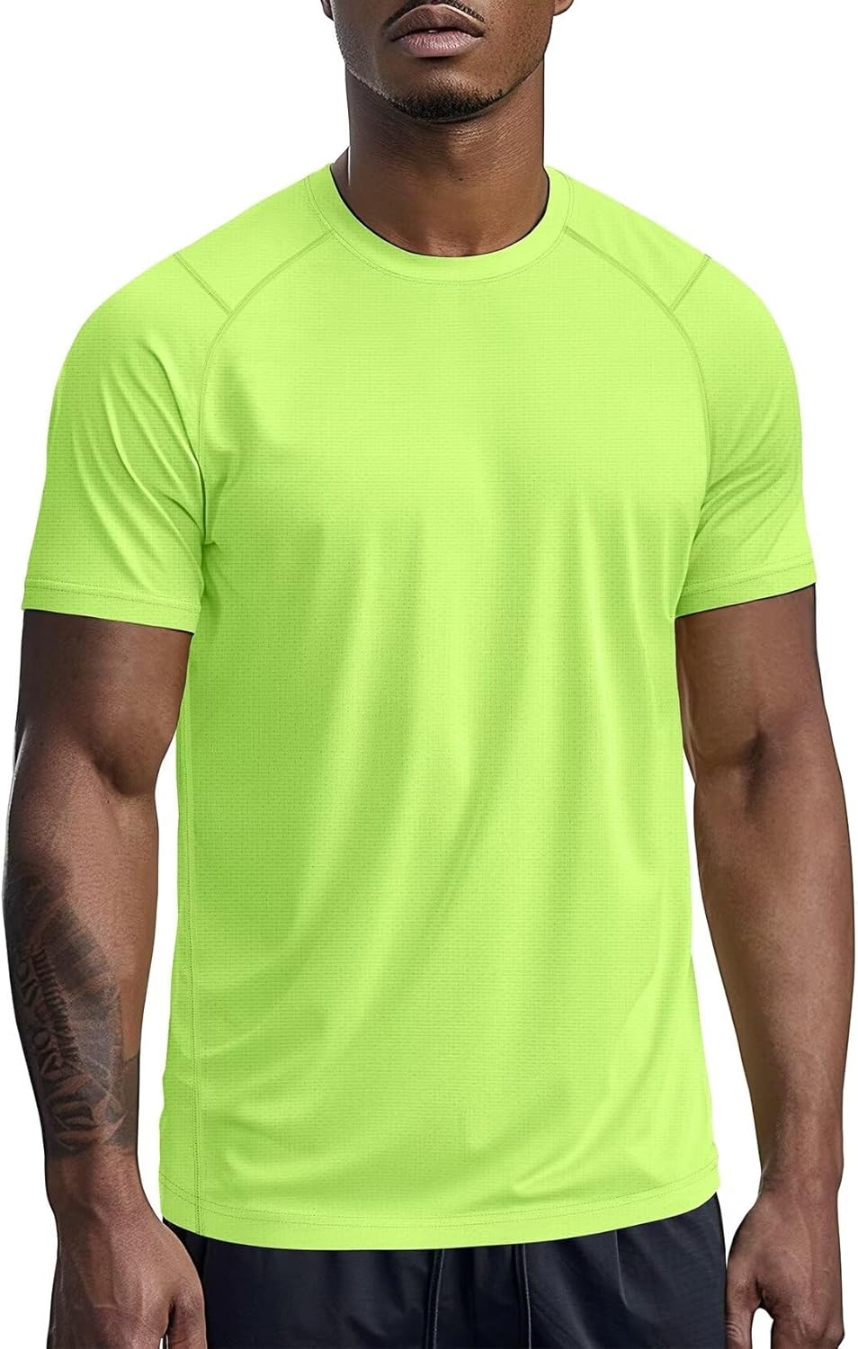Zengjo Mens Athletic Shirts Short Sleeve Quick Dry Gym Workout Running Exercise T-Shirt Moisture Wikcing Sports Tee Top