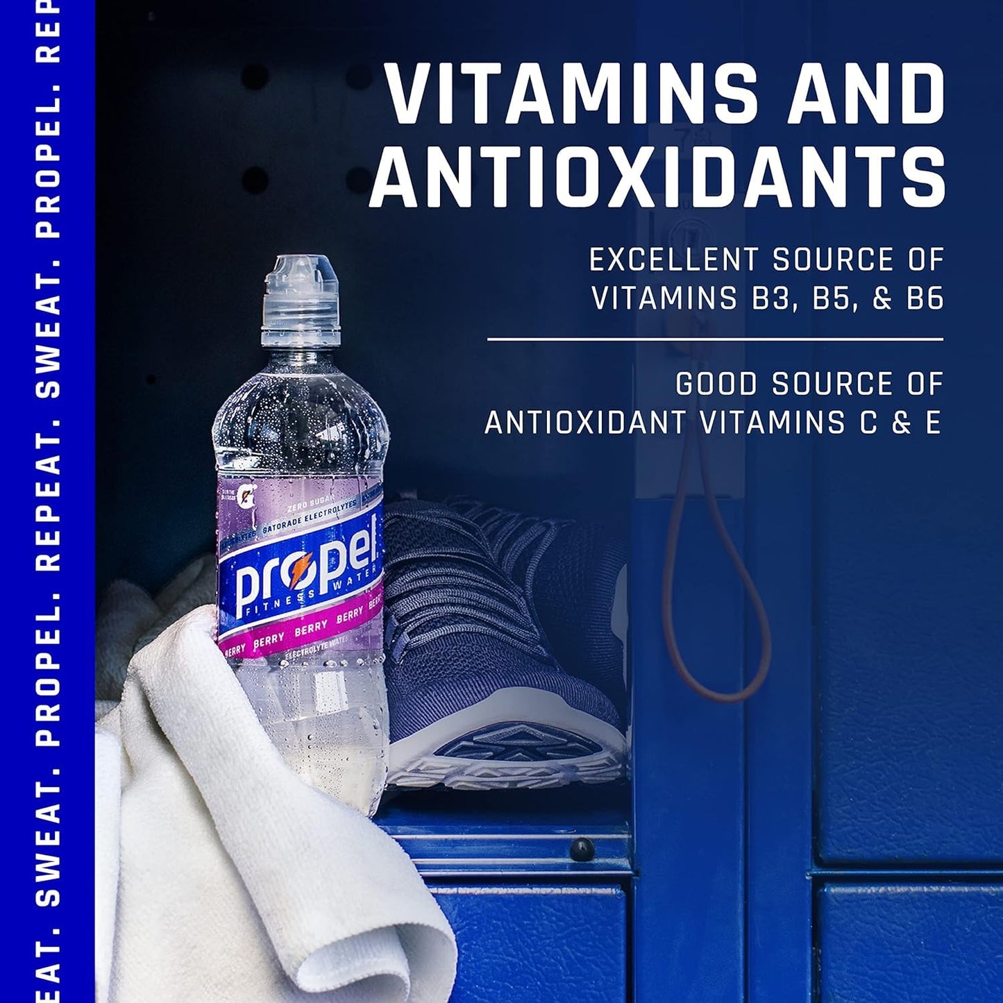 Propel, Peach, Zero Calorie Sports Drinking Water with Electrolytes and Vitamins C&E, 16.9 Fl Oz (Pack of 12)