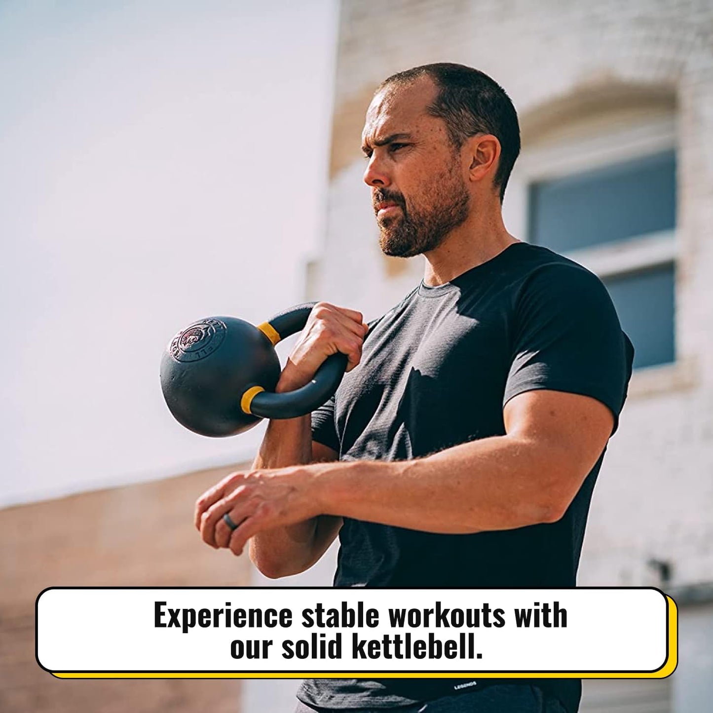 Kettlebell Kings Powder Coated Kettlebell Weights 5-90 LB | Workout Gym Equipment & Strength training sets for Women & Men | Durable Coating for Grip Strength, Rust Prevention