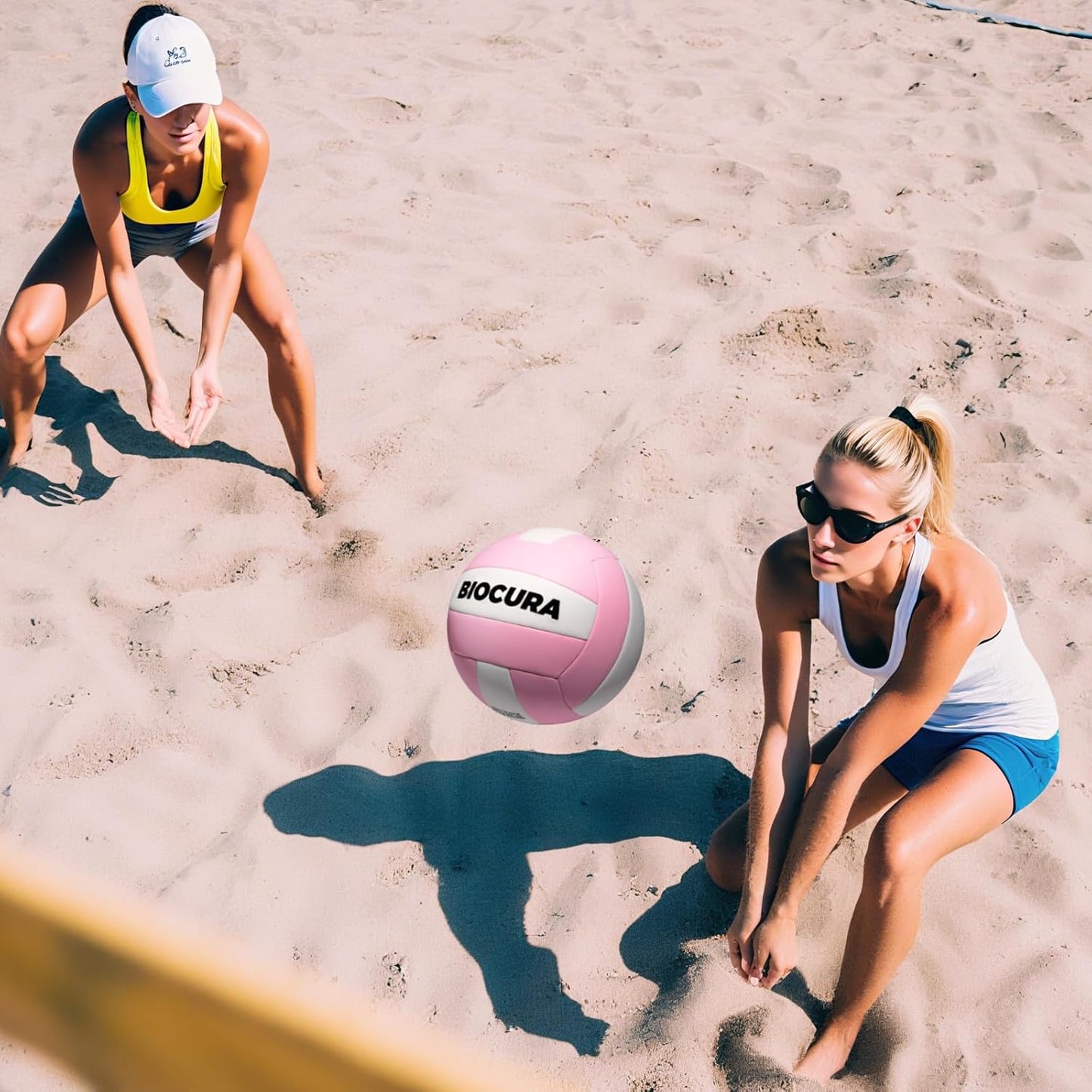 Softy Volleyball, Durable PU Leather,Waterproof Indoor Outdoor Soft Volleyball for Beach Game Gym Training (Official Size 5)