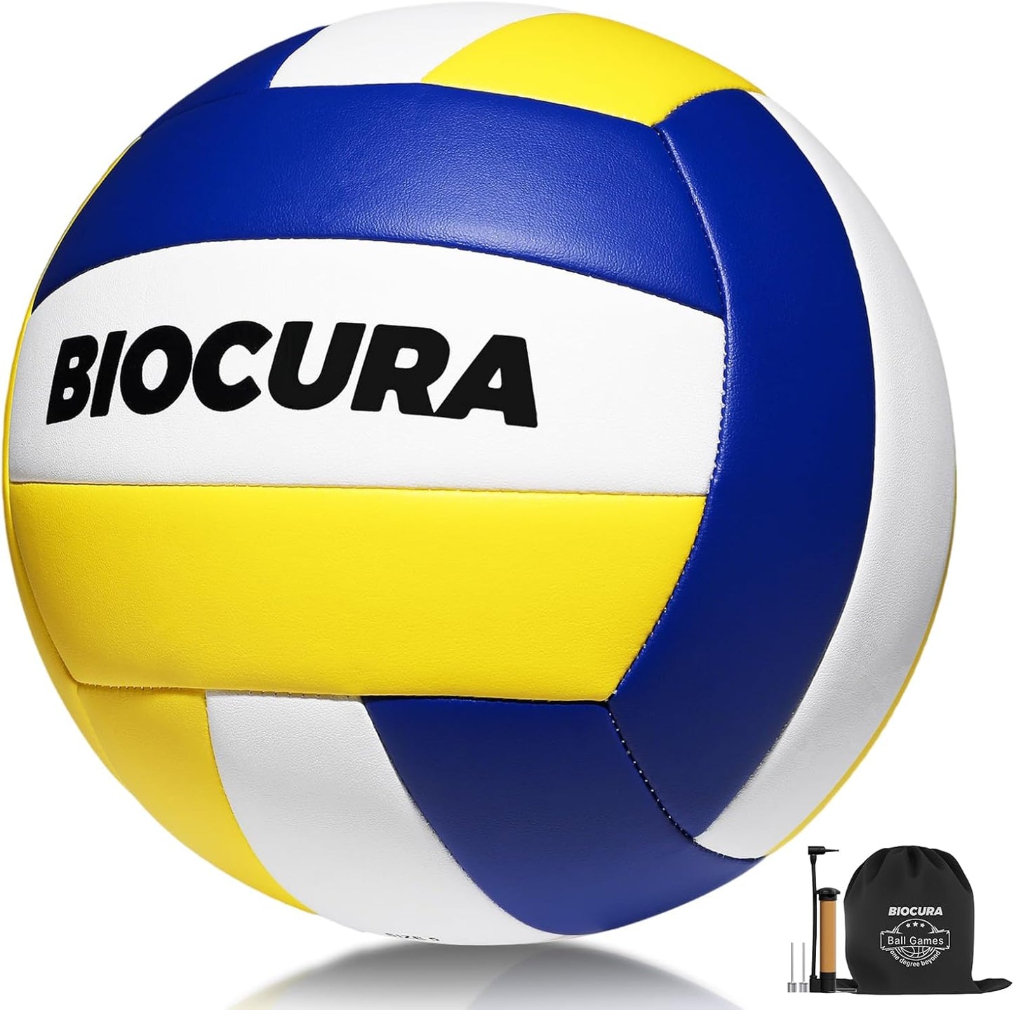 Softy Volleyball, Durable PU Leather,Waterproof Indoor Outdoor Soft Volleyball for Beach Game Gym Training (Official Size 5)