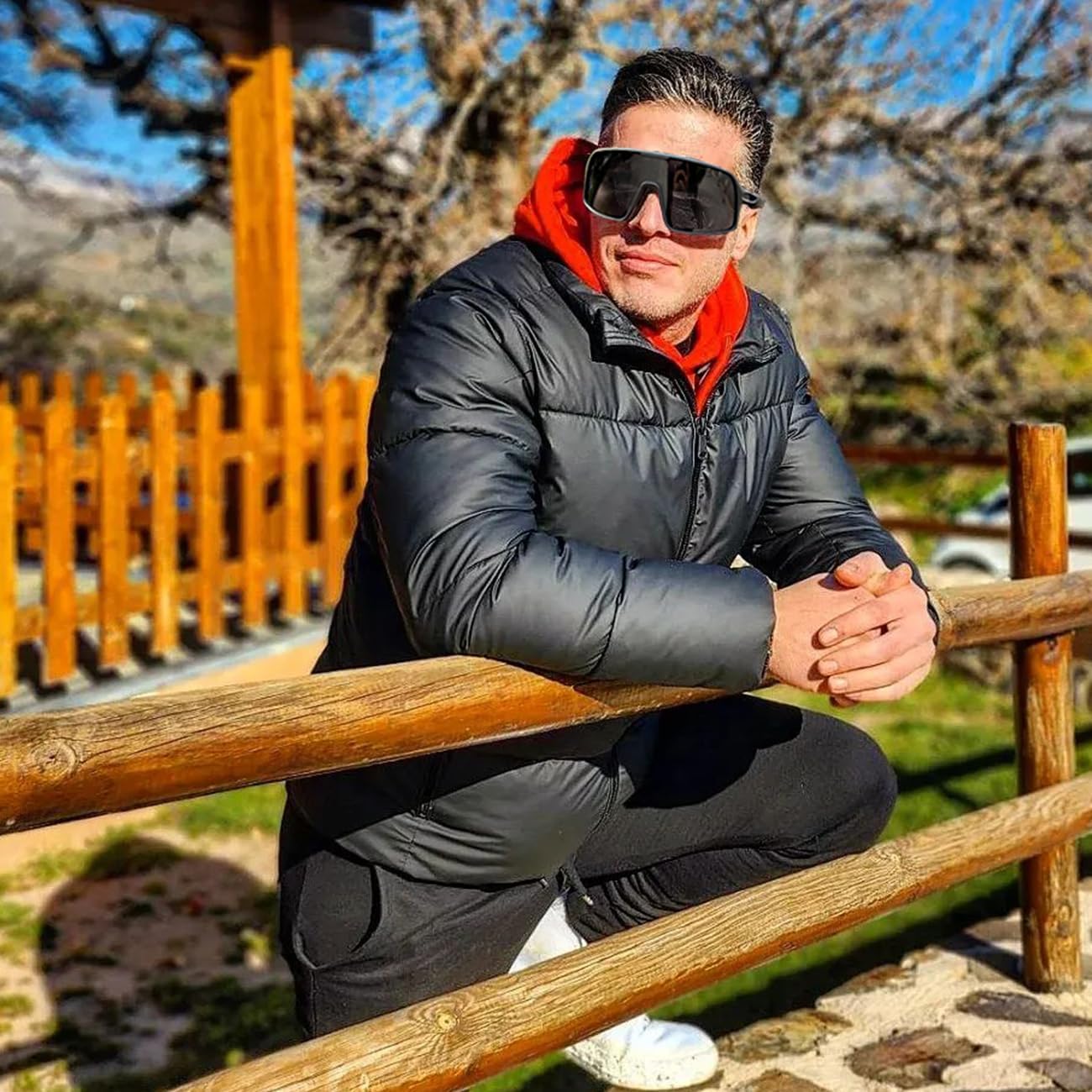 Polarized Sports Sunglasses for Men and Women Cycling Glasses UV Protection Goggles for Mountain Bike Running Fishing