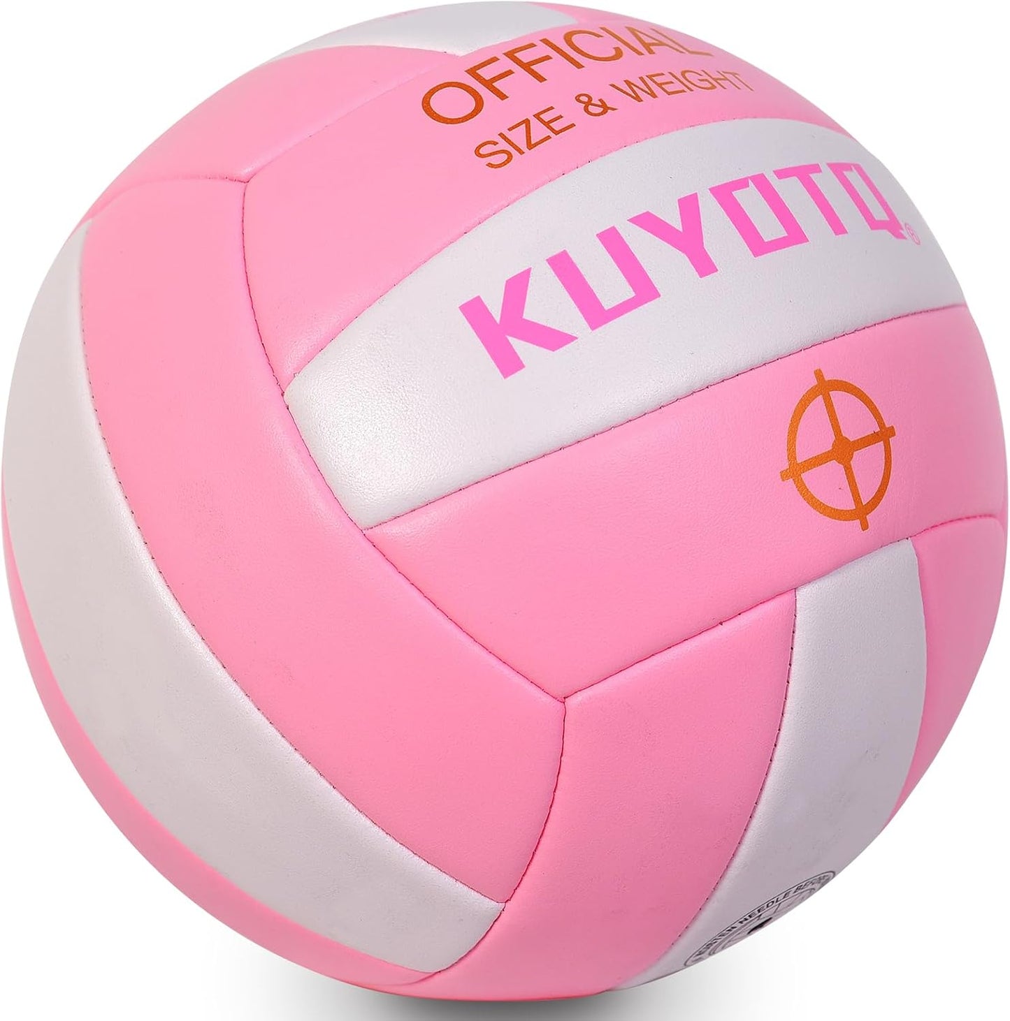 KUYOTQ Official Size 5 in&Outdoor Beach Volleyball,3MM Thickened Surface Soft Leather Youth Womens Mens Volleyball for Game Gym Training(Deflated)
