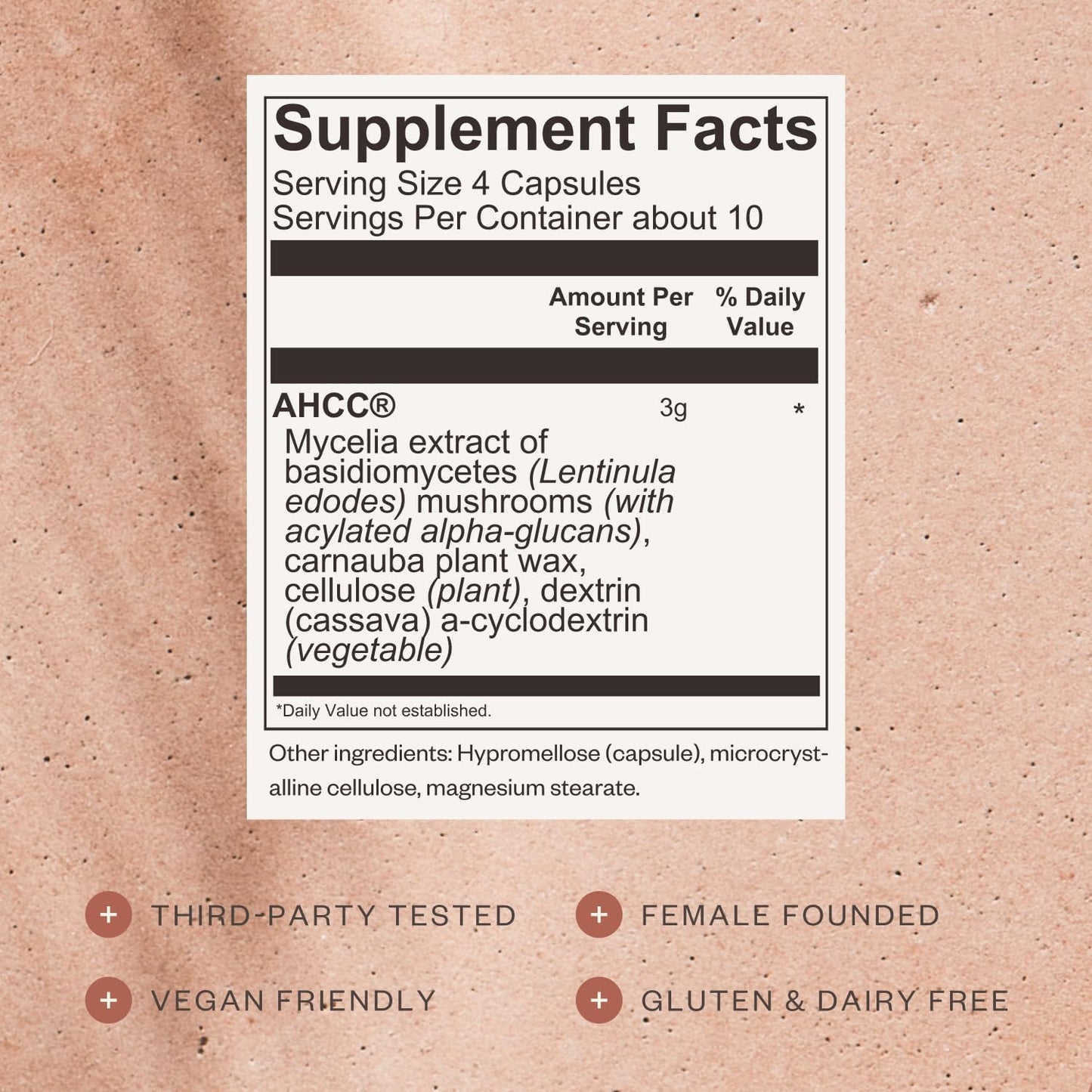 SHII AHCC Clinical Strength,10 Days Supply – Vegan, Gluten-Free Immune Support Supplement with Extra AHCC Boost, Made from Functional Shiitake Mushrooms for Immune Balance Support and Overall Wellness