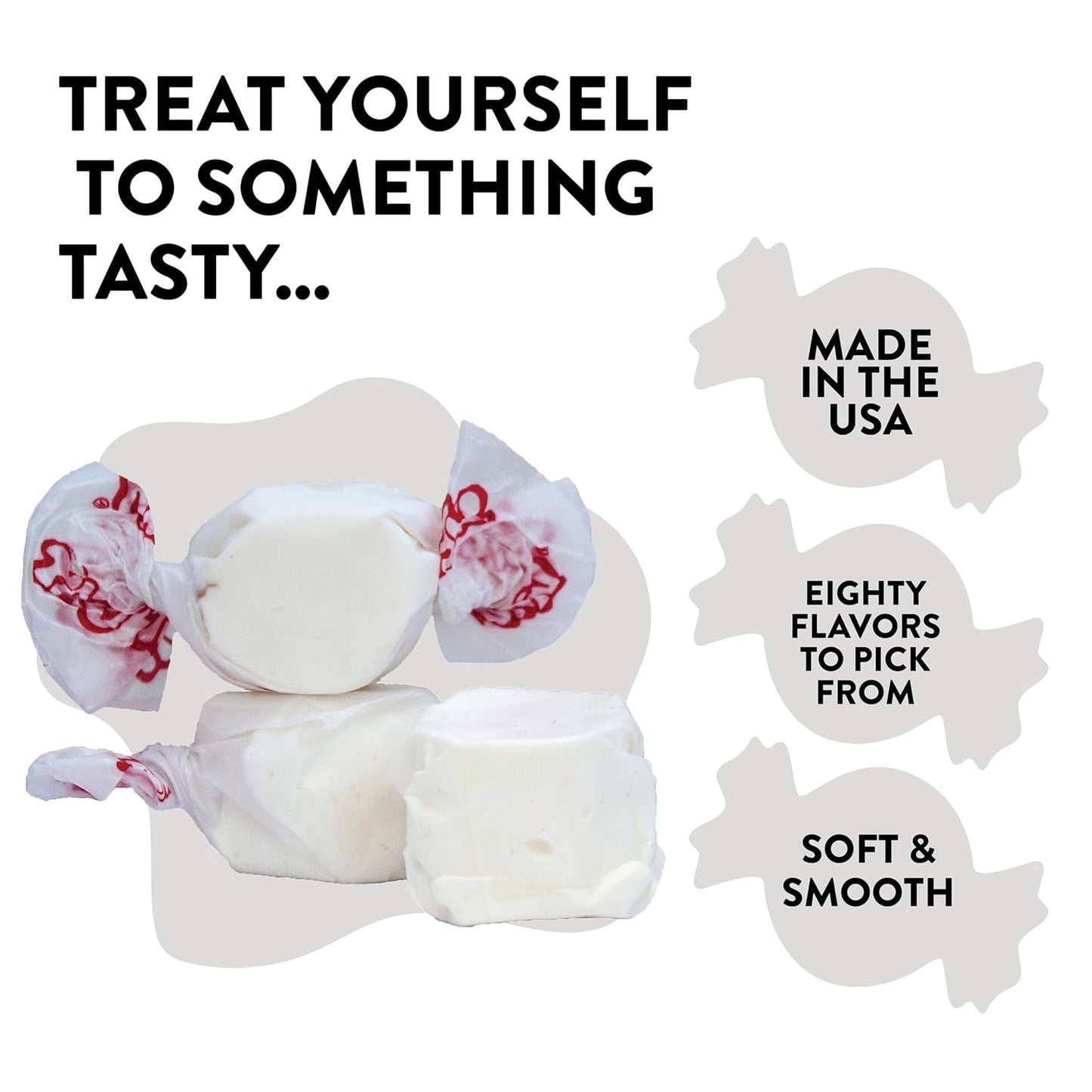 Taffy Town Saltwater Taffy, Vanilla, 2.5Lb