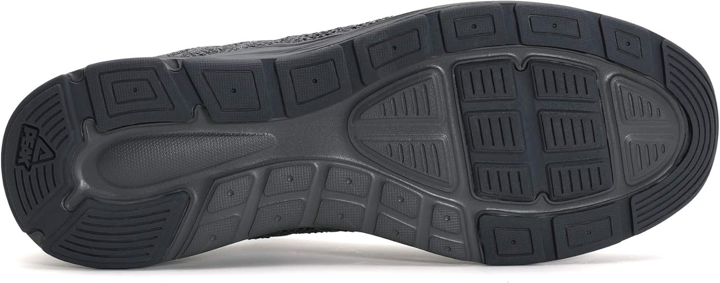 PEAK Mens Lightweight Walking Shoes Comfortable Slip On Sports Sneakers for Tennis, Gym, Running, Casual Workout