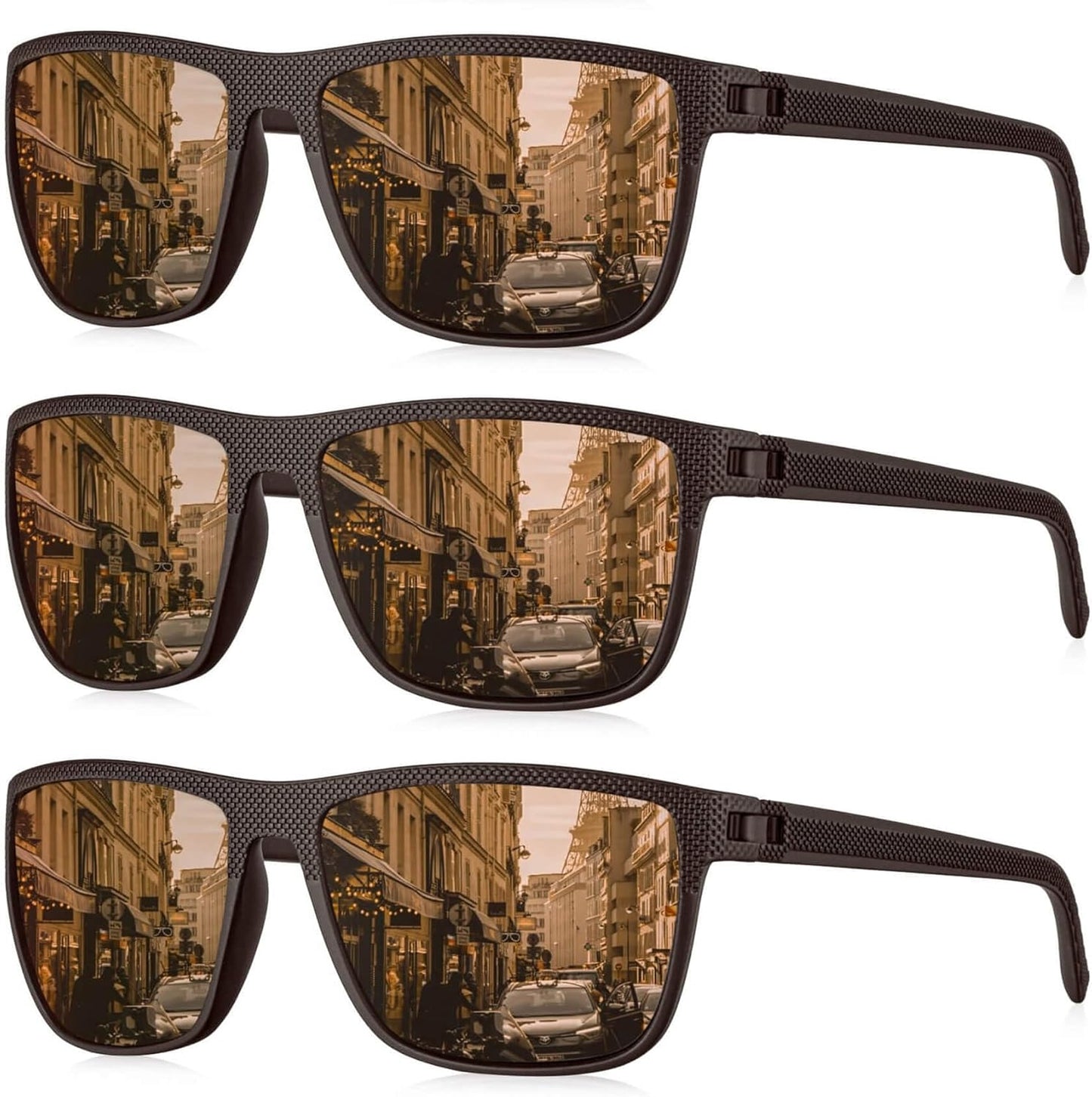 KALIYADI Polarized Sunglasses for Men, Lightweight Sun Glasses with UV Protection for Driving Fishing Golf