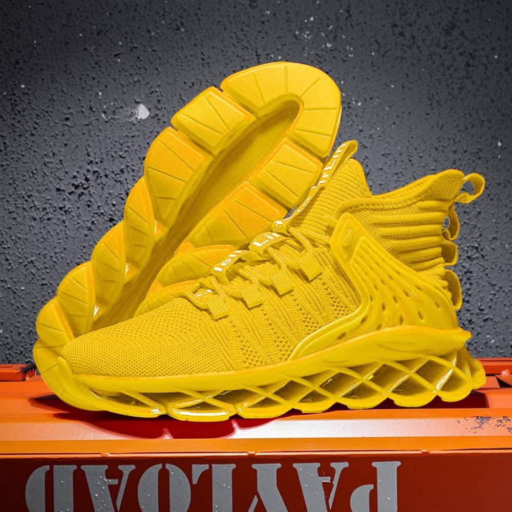 Hello MrLin Men's Running Shoes Non Slip Athletic Tennis Walking Blade Type Sneakers Hip Hop