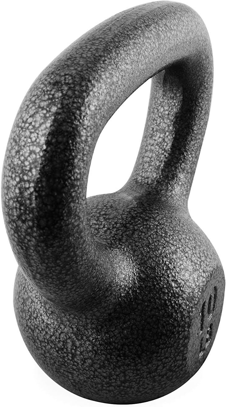 WF Athletic Supply Hammerstone Painted Cast Iron Kettlebells, Home & Gym Equipment, Great for Strength Training, Full Body Workout & Crossfit Training, Color & Size Options Available in 10-80 Pounds
