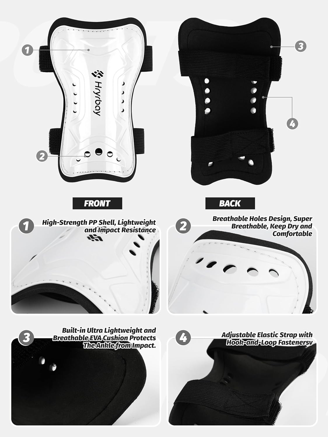 Kids Soccer Shin Guards and Socks Toddler Soccer Shin Pads Protective Defender Gear for 3-15 Years Old Youth Boys Girls