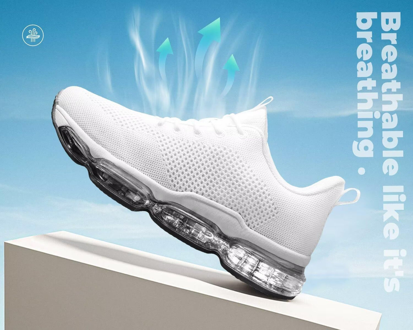 Men's Air Cushion Running Shoes Breathable Tennis Fashion Sneakers Non Slip Workout Casual Sport Shoes Gym Training Comfortable Walking Shoes