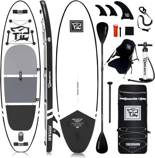 Inflatable Paddle Board with Premium SUP Board Accessories, Allround Paddle Boards for Adults/Kids,Stand Up Paddle Board Defender Collection