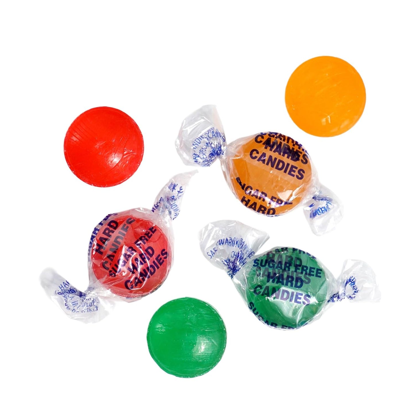 Arcor Sugar Free Fruit Hard Candy, 2 Pound Bulk Bag (Approx 140 Pieces), Individually Wrapped Hard Candy, The Hampton Popcorn & Candy Company