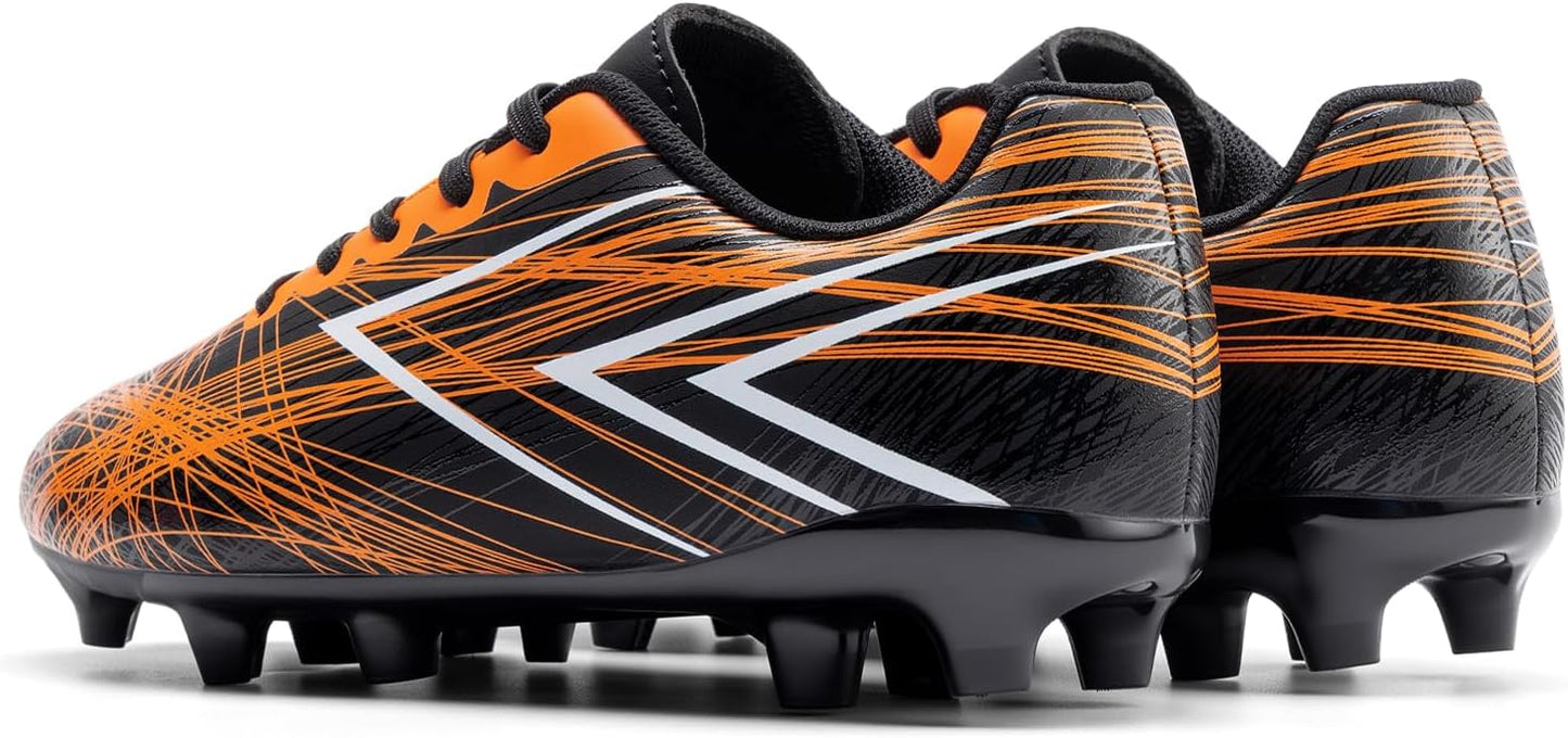 DREAM PAIRS Boys Girls Soccer Cleats Kids Youth Firm Ground Football Shoes for Little/Big Kid