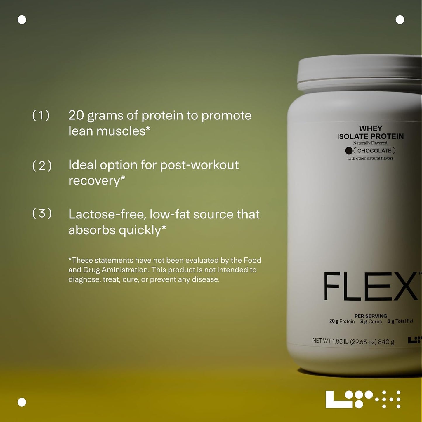 LTH Flex Whey Protein Isolate - Trusted by Life Time Fitness Members - Lactose-Free Protein Powder - for Post-Workout Recovery - Low Fat, No Sugar & Low Carb - Chocolate, 30 Servings