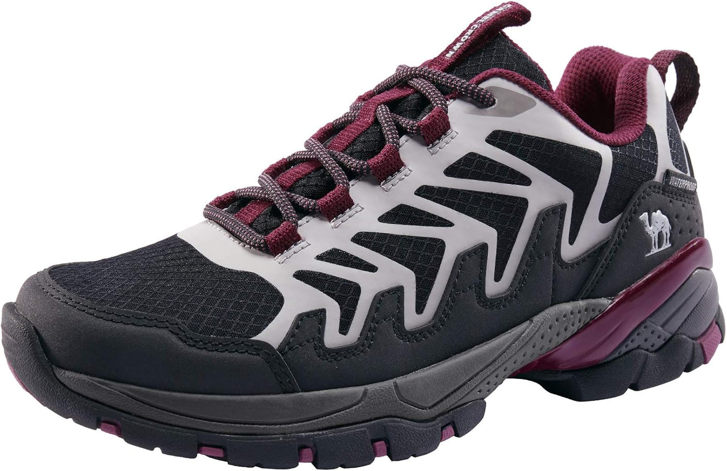 CAMELSPORTS Women's Hiking Shoes Waterproof Lightweight Trail Running Shoes Non-Slip Breathable Outdoor Sneakers for Trekking Walking