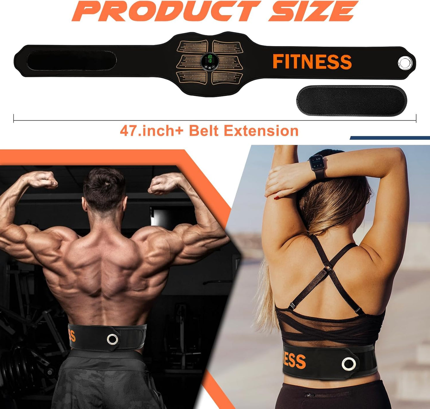 FDA Cleared, MHD TENS Ab Stimulator, TENS & PMS Muscle Stimulator and Muscle Improvement - Your Ab Machine for Effortless Fitness