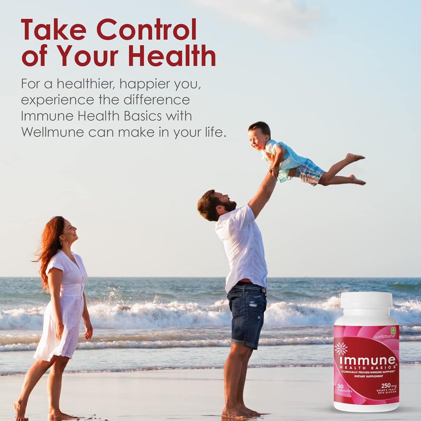 Ultra Strength Immunity - Clinically Proven Immune Support - Wellmune Highly Purified Beta Glucan - Gluten-Free, Non-allergenic, Non-GMO and Vegan Capsules - 30 Capsules, 250 mg