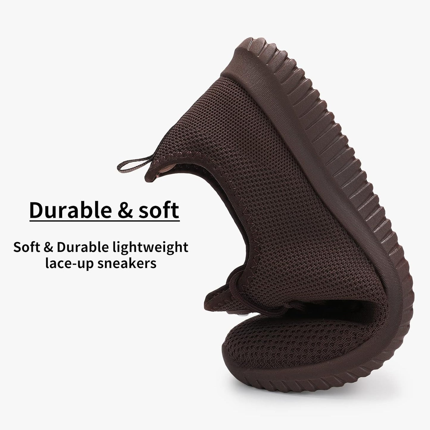 WXQ Men's Running Shoes Comfortable Lightweight Breathable Walking Shoes Mesh Workout Casual Sports Shoes