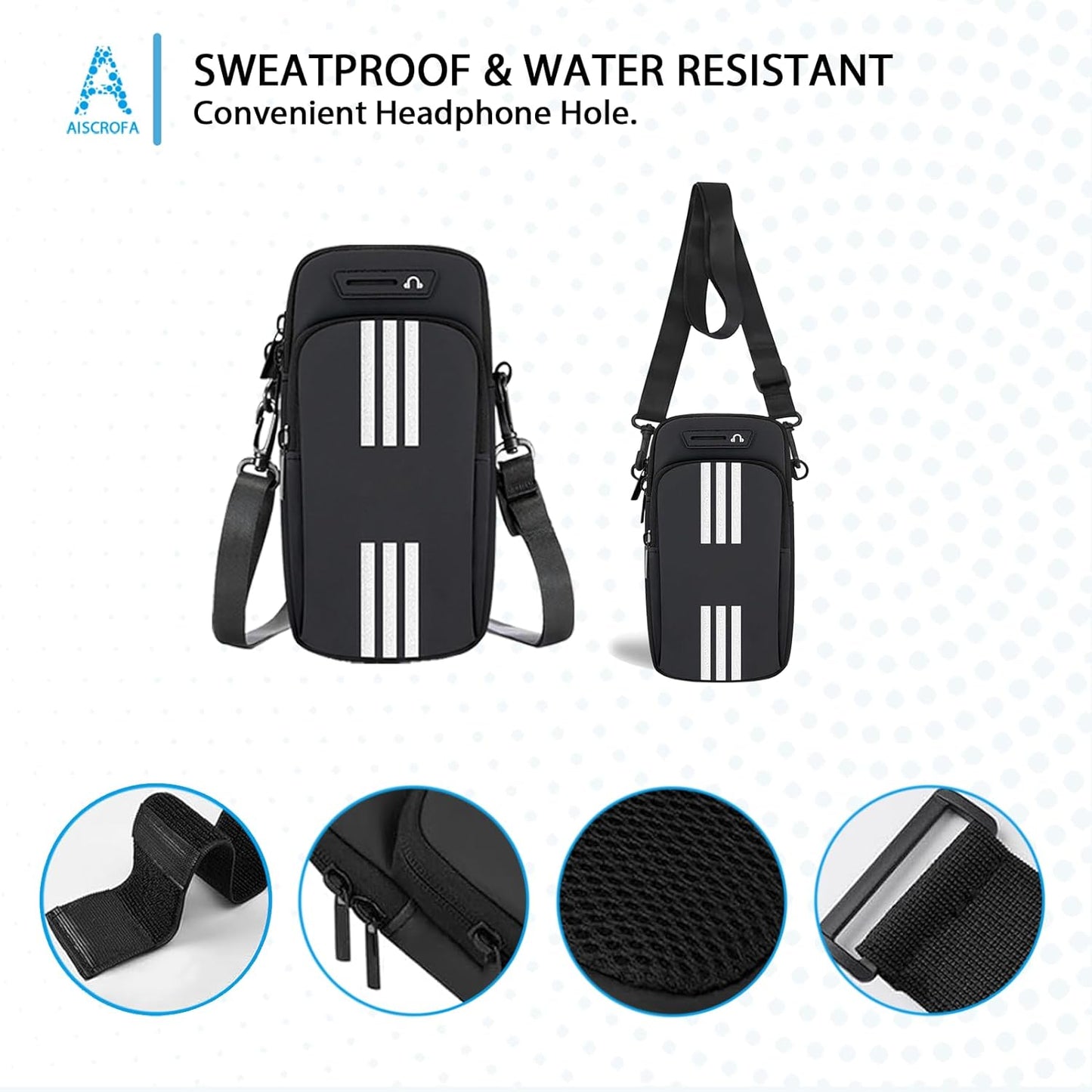 Running Armband, Cell Phone Purse Small Crossbody Bags for Women Men Kids Pouch for iPhone 15/14/13 pro/Plus/xs/xr/xs max, Galaxy S22 Ultra and More