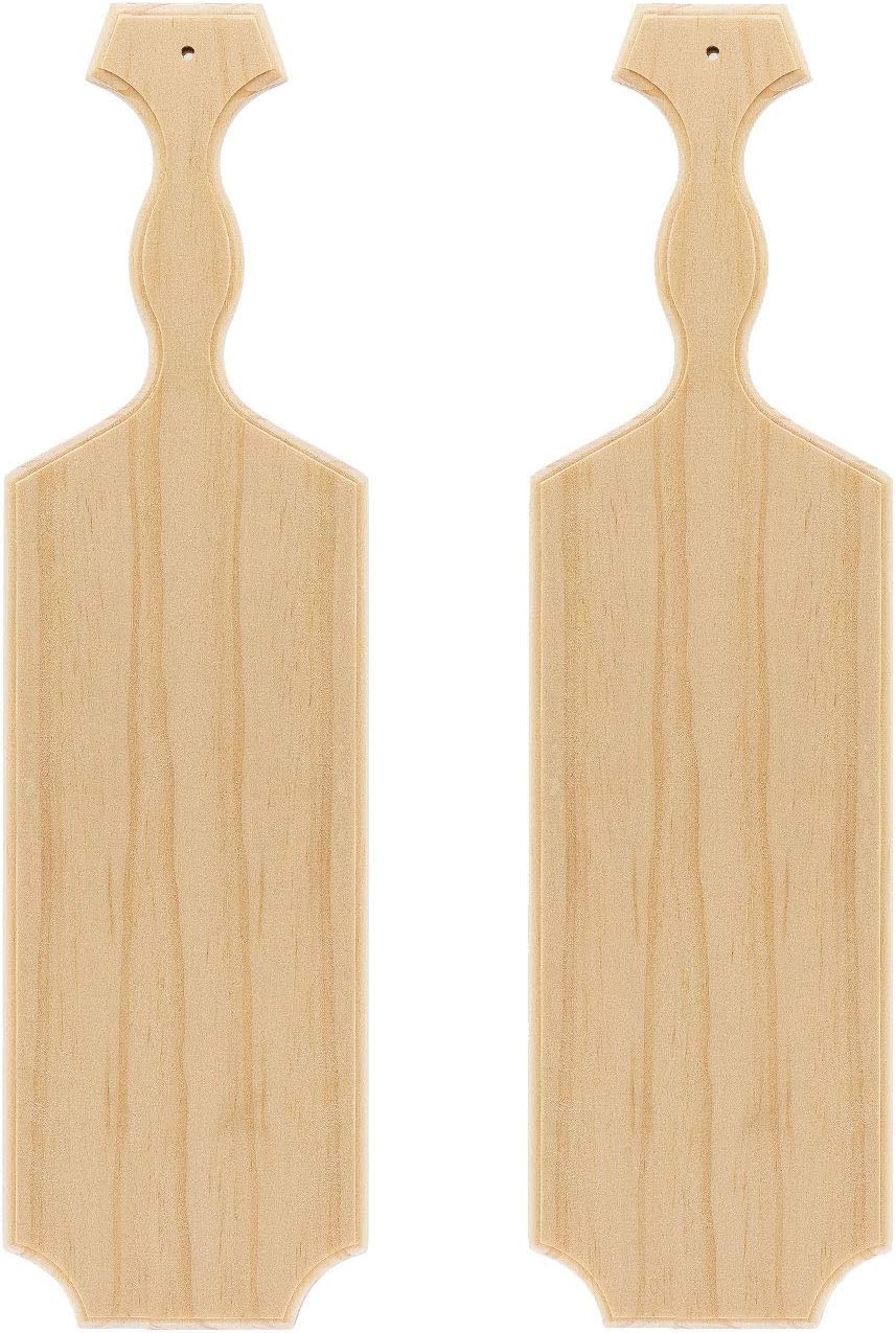 BATTIFE [2Pack] 15inch Sorority Paddle - Greek Fraternity Paddle, Unfinished Wooden Frat Paddle, Solid Pine Wood Paddles