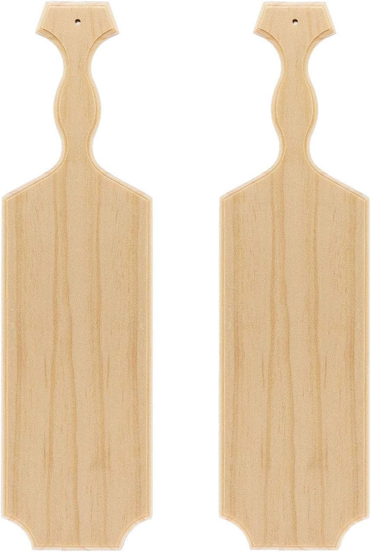 BATTIFE [2Pack] 15inch Sorority Paddle - Greek Fraternity Paddle, Unfinished Wooden Frat Paddle, Solid Pine Wood Paddles