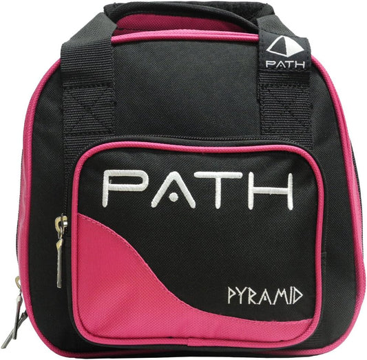 Pyramid Path Plus One Spare Tote Bowling Bag (Black/Hot Pink)