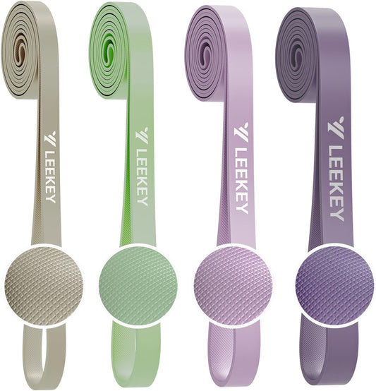 LEEKEY Resistance Bands Set for Pull-Up Assistance & Full-Body Training, Multi-Level Exercise Bands with Bag for Home Workouts, Physical Therapy, Strength Training (Men/Women)