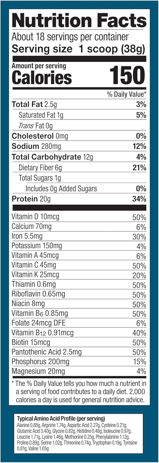 Vega All in One Nutrition Organic - 20g Plant-Based Pea Protein, Berry, 20 Servings, Vitamins A & C, Probiotics, Greens, Vegan, Keto, Gluten Free, 24.3oz (Packaging May Vary)