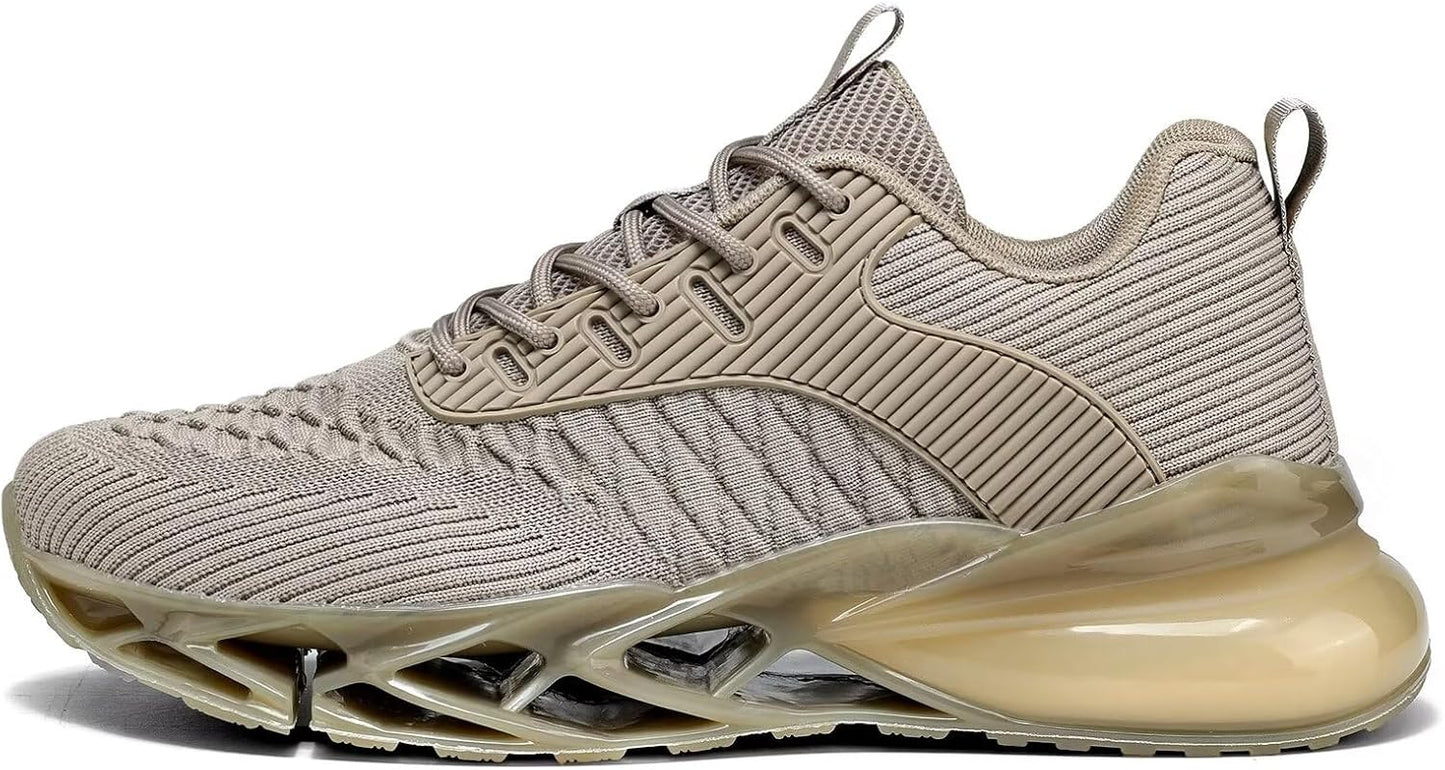 Men's Running Shoes Blade Tennis Walking Fashion Sneakers Breathable Non Slip Gym Sports Work Trainers