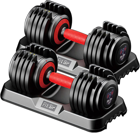 Adjustable Dumbbell Set 25/55/90LBS,10 in 1 Free Weights Dumbbell with Anti-Slip Texture Handle,1 Sec Speed Adjustment Men/Women Gym and Home Strength Training Equipment.