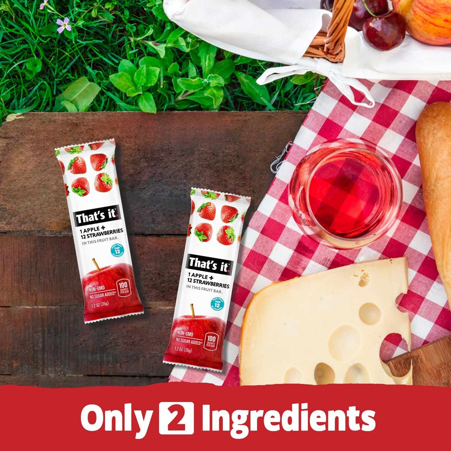 That's it. Variety Pack 100% Natural Real Fruit Bar, Best High Fiber Vegan, Gluten Free Healthy Snack, Paleo for Children & Adults, Non GMO No Added Sugar, No Preservatives Energy Food (12 Pack)