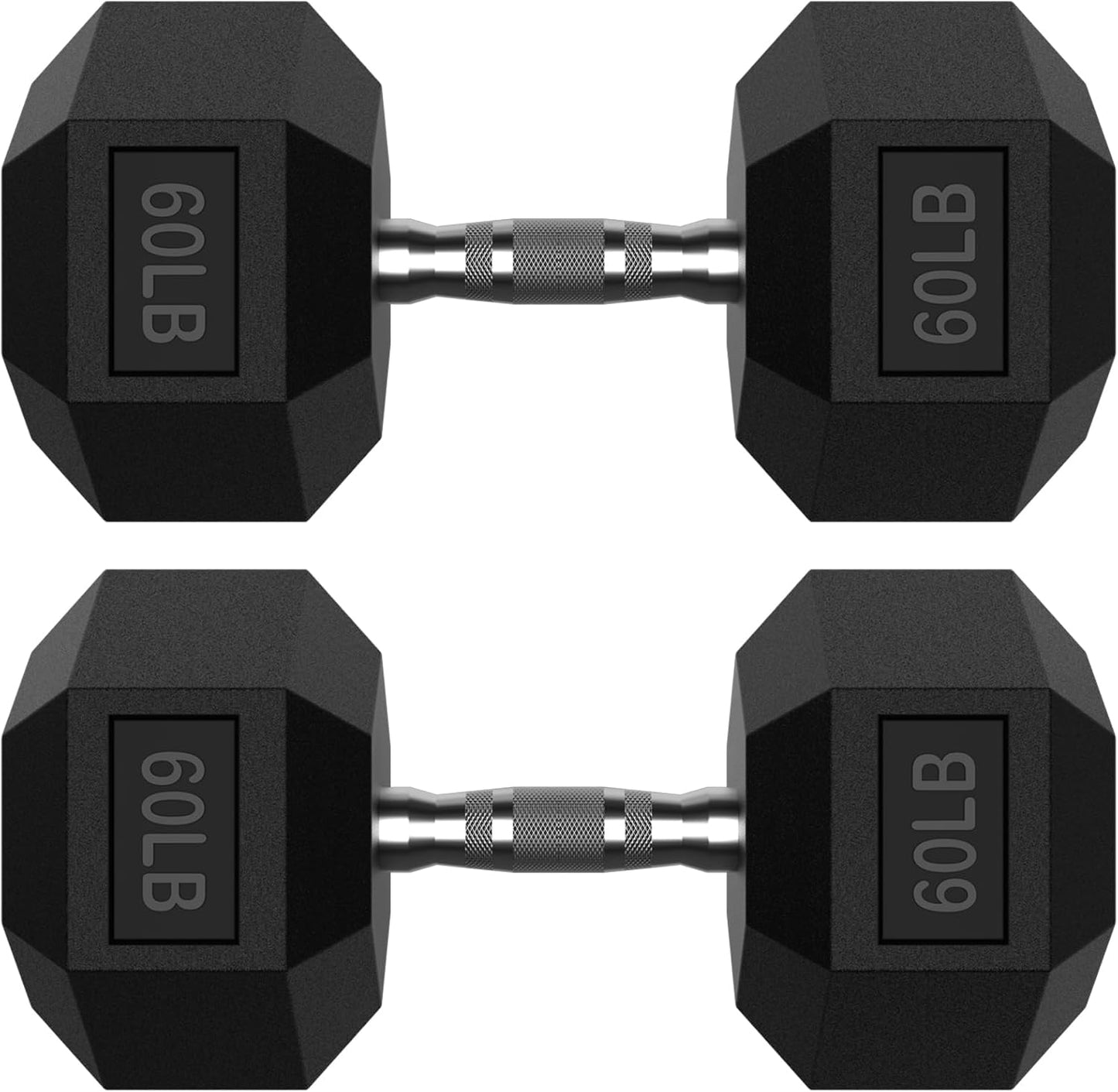 Hex Dumbbell Set 2.5-400 lb, Rubber Encased Exercise & Fitness Dumbbells, Weights Dumbbells Set of 2, Hand Weight for Strength Training