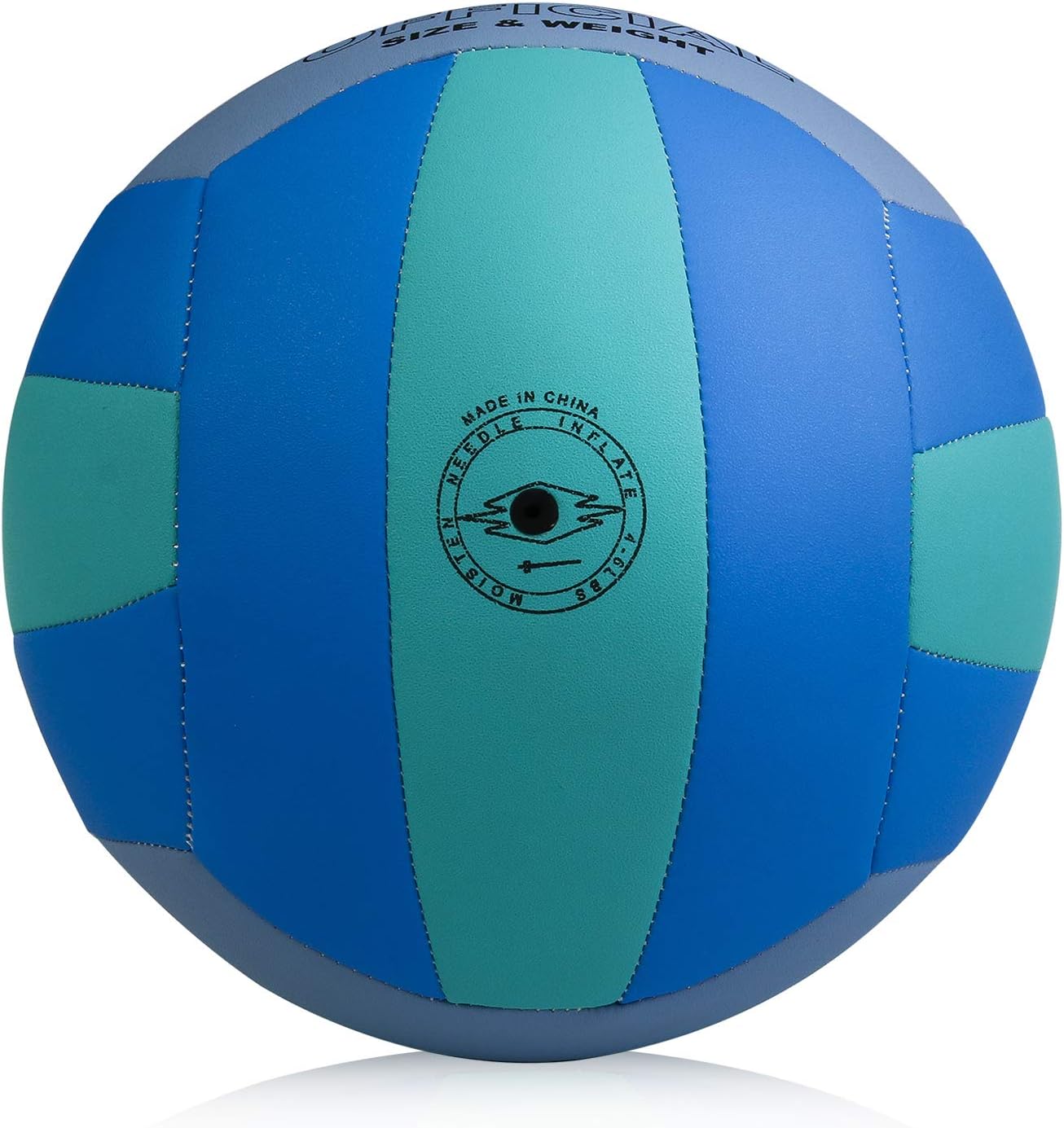Volleyball Size 5 PU Leather Soft Indoor Outdoor Volleyballs Sports Training Game Play Ball for Beginner, Teenager, Adult, 8.2