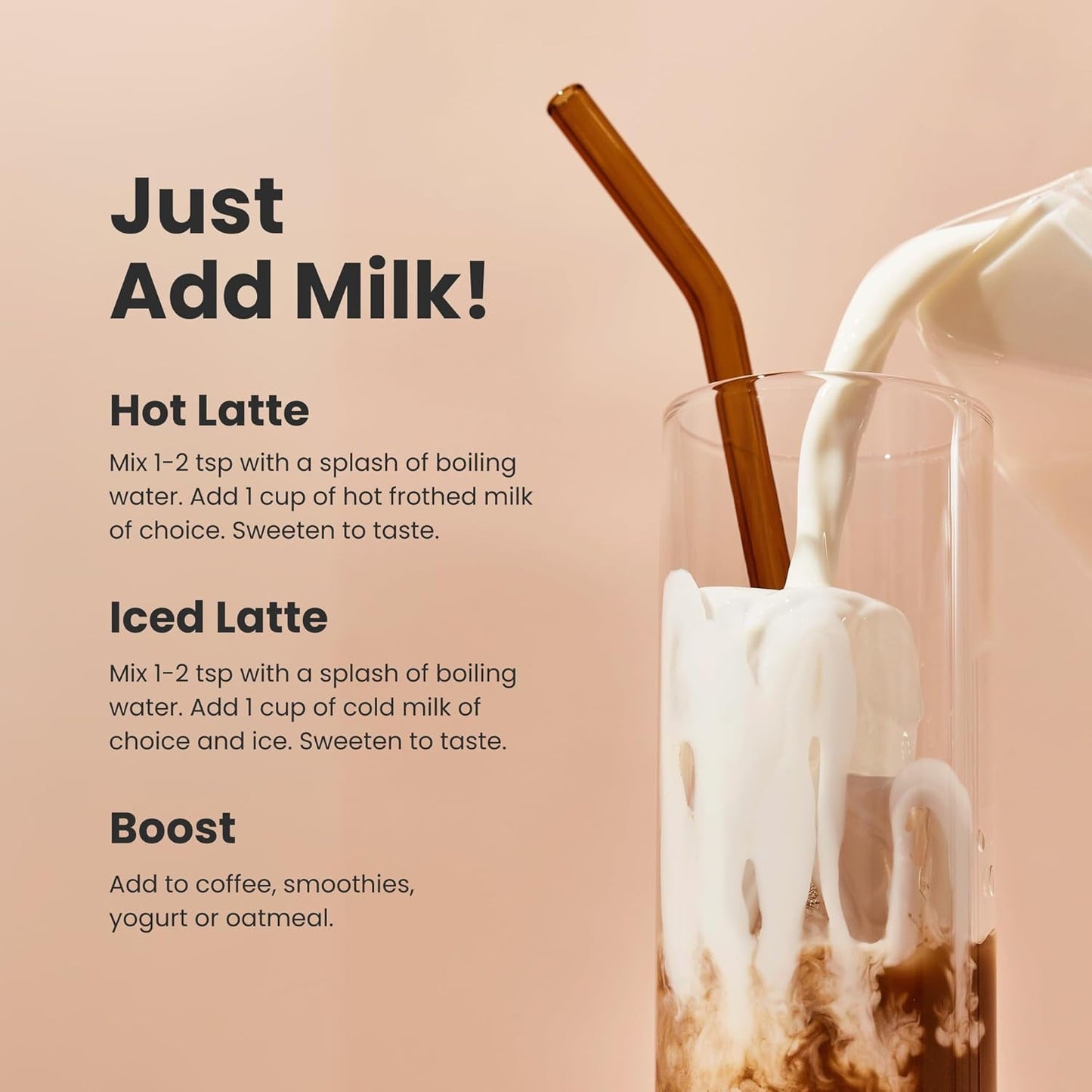 Blume Oat Milk Chai Latte - Organic Chai Source from India - Super Latte with Milk Thistle, Fennel and Ginger Root - Sugar-Free, Gluten-Free and Vegan - 30 Servings