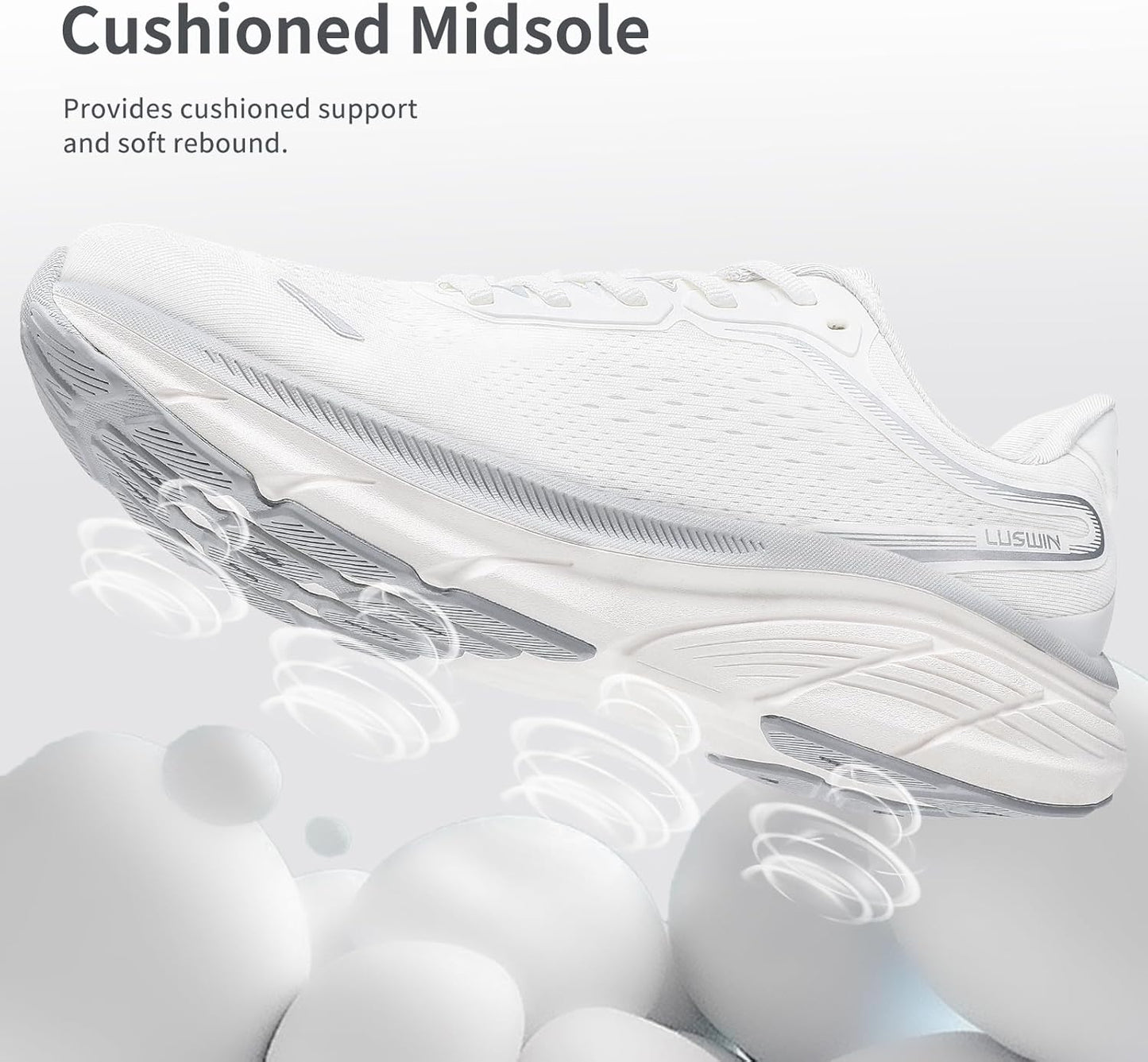 Men's Walking Shoes Lightweight Breathable Cushioning Running Shoes Athletic Tennis Workout Gym Non Slip Comfortable Fashion Sneakers