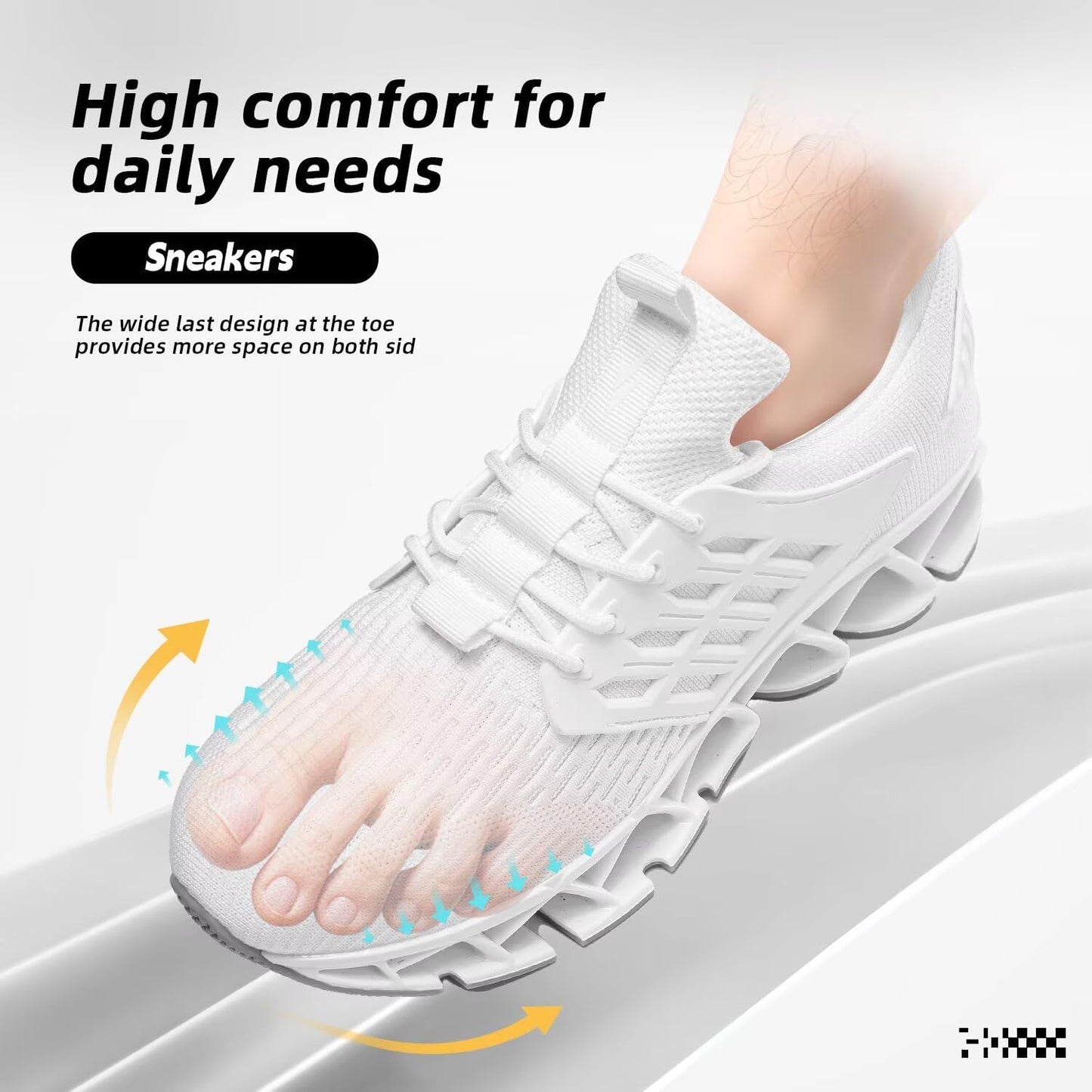 Mens Slip on Walking Running Shoes Blade Tennis Casual Fashion Sneakers Comfort Non Slip Work Sport Athletic Trainer