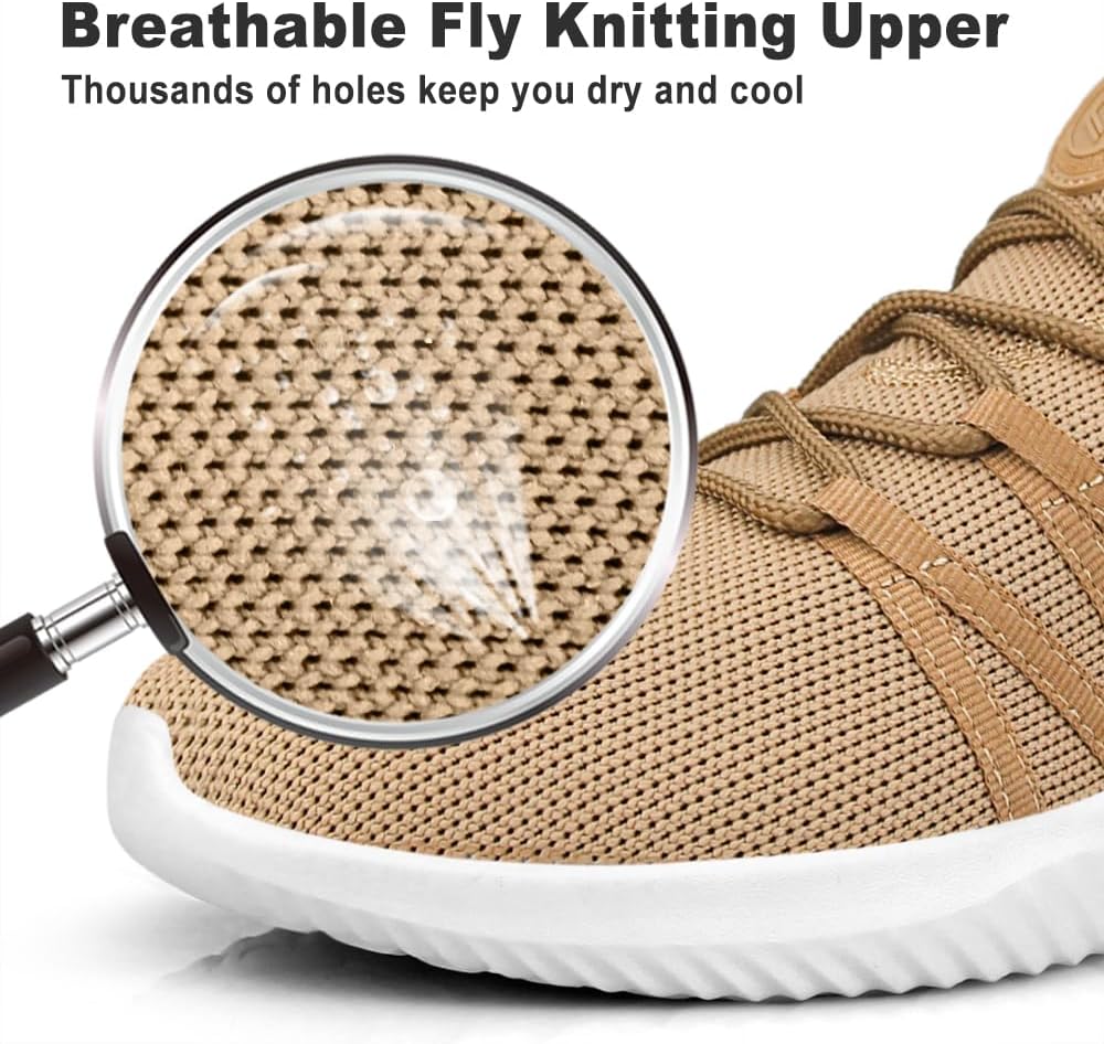 Feethit Mens Slip On Running Shoes Breathable Lightweight Comfortable Fashion Non Slip Sneakers for Men