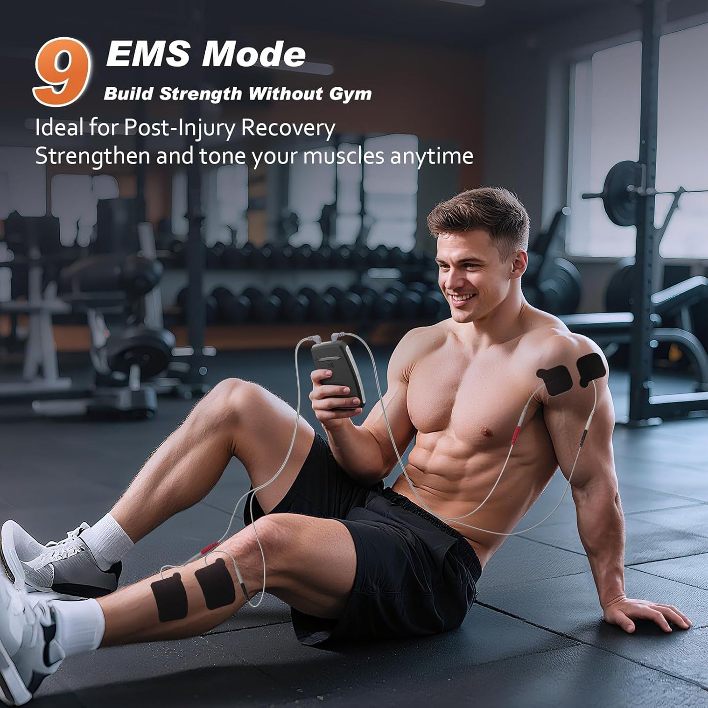 TENS Unit Muscle Stimulator and EMS Pelvic Floor Muscle Exercise. Multifunctional Impulses to Pain Relief for Muscle,Joints and Muscle Strengthening Training.Specialized Storage Gift Box.(DJE2A0)