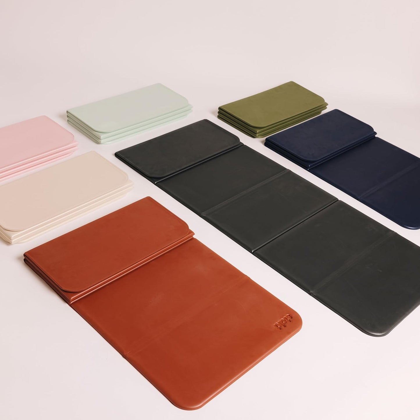 Foldable Multi-Purpose Fitness & Yoga/Pilates Mat, Workout Mat with Non-Slip Surface, Portable & Lightweight, For Studio or Home Use, As Seen on Shark Tank