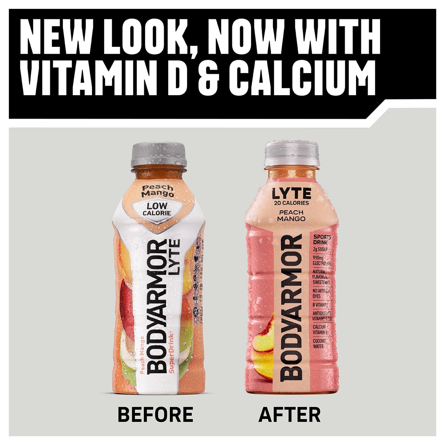 BODYARMOR LYTE Sports Drink Low-Calorie Sports Beverage, Peach Mango, Coconut Water Hydration, Potassium-Packed Electrolytes, Perfect For Athletes, 28 Fl Oz (Pack of 15)