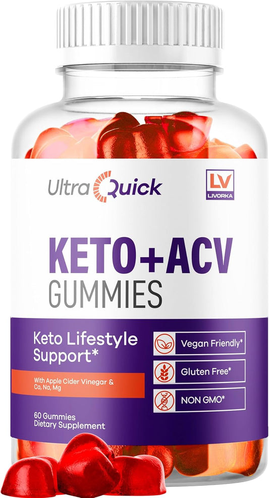 Ultra Quick Keto ACV Gummies - Ultra Quick Gummies, UltraQuick Keto Plus ACV Gummies, Ultra Quick Keto ACV Gummies Support, UltraQuick Keto ACV Gummies, UltraQuick, 60 Gummies for 1 Month