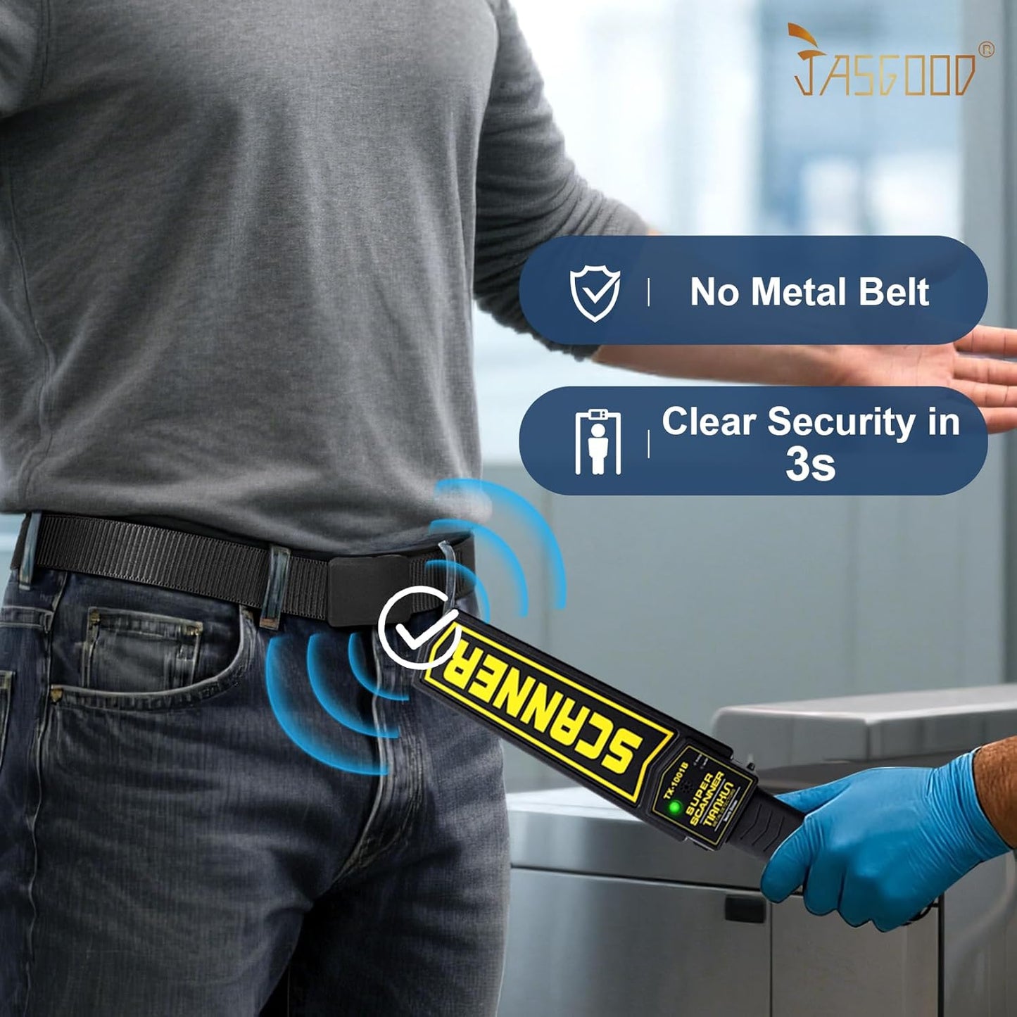 JASGOOD Nylon Canvas Breathable Military Tactical Men Waist Belt With Plastic Buckle